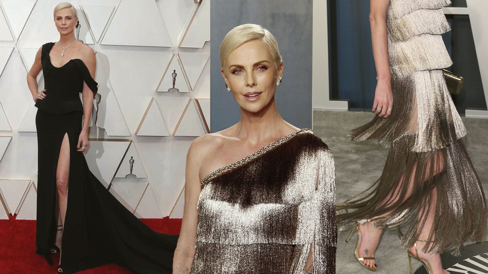 Charlize Theron y otras artistas que han cambiado de vestido para la 'after party'