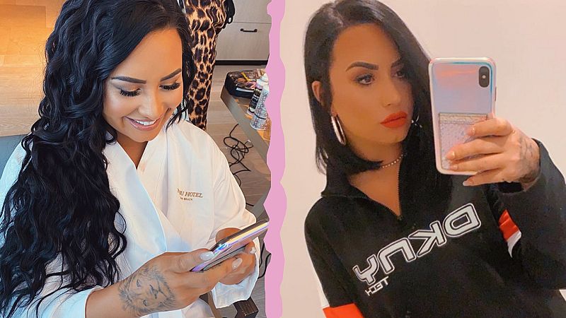 Demi Lovato antes y después de la Super Bowl