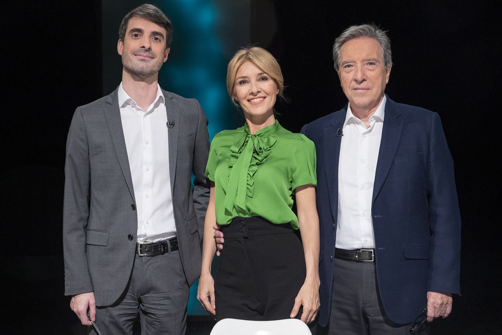 Pablo Simón, Cayetana Guillén Cuervo e Iñaki Gabilondo.