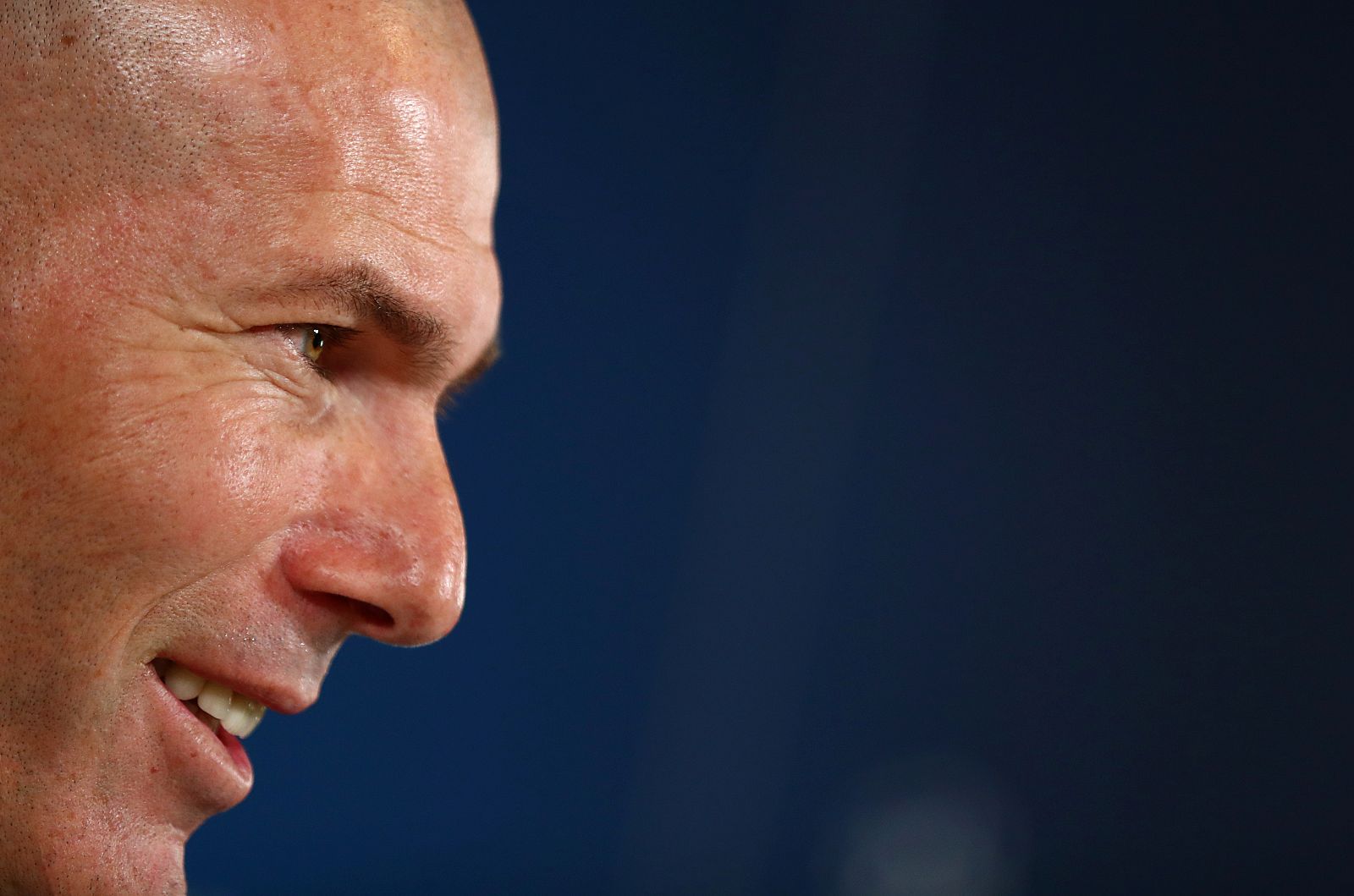 Zidane, durante la rueda de prensa previa al partido ante el City