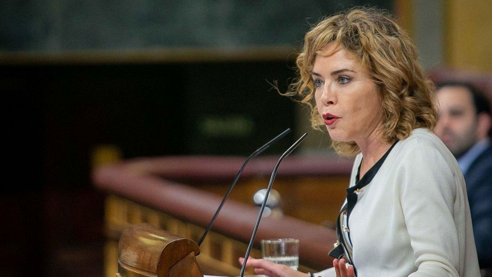 La diputada de Ciudadanos Marta Martín durante su intervención en el Congreso.