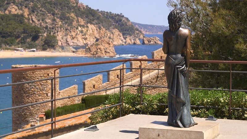 Imatge de l'estàtua d'Ava Gardner, a Tossa de Mar, ciutat protagonista d'aquesta setmana a 'Carràrius'