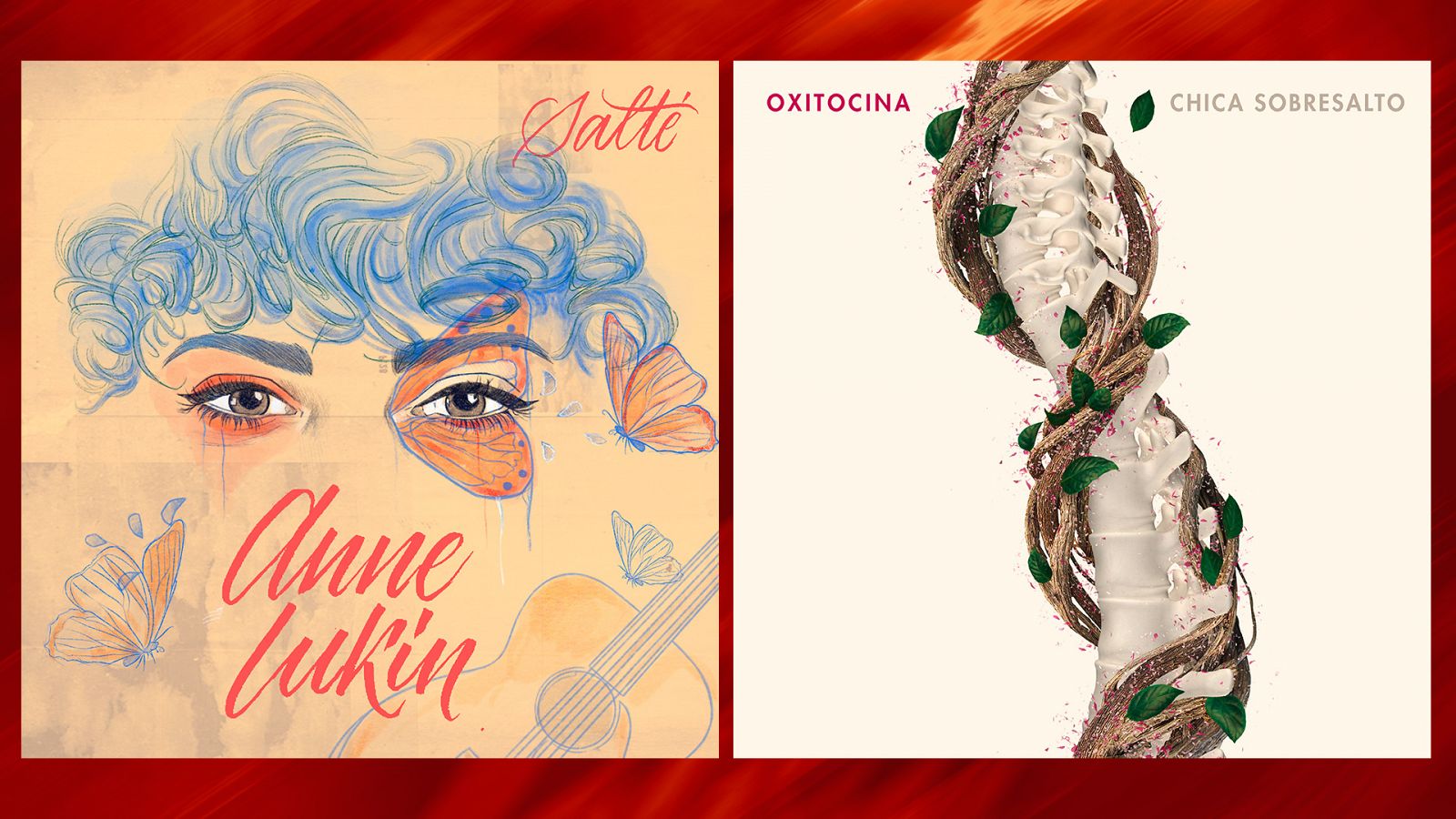 Las portadas de los singles de Maialen y Anne
