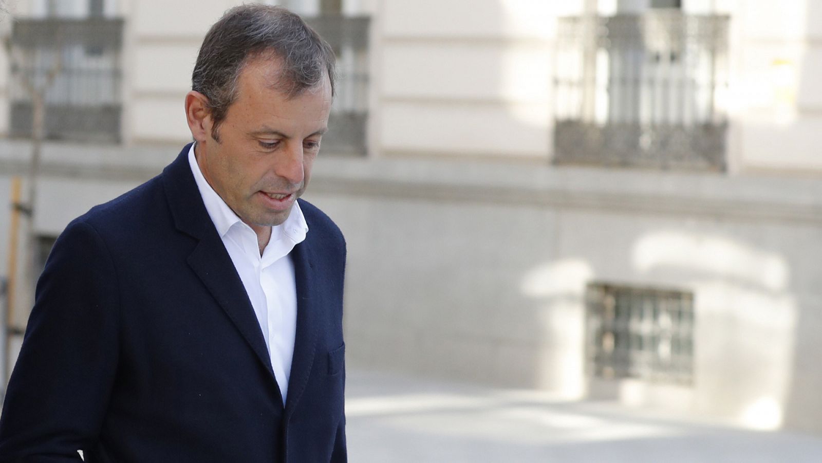 Sandro Rosell, a su llegada a la Audiencia Nacional el año pasado.