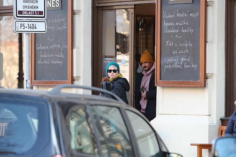 Katy Perry y Orlando Bloom en Praga, 2018.