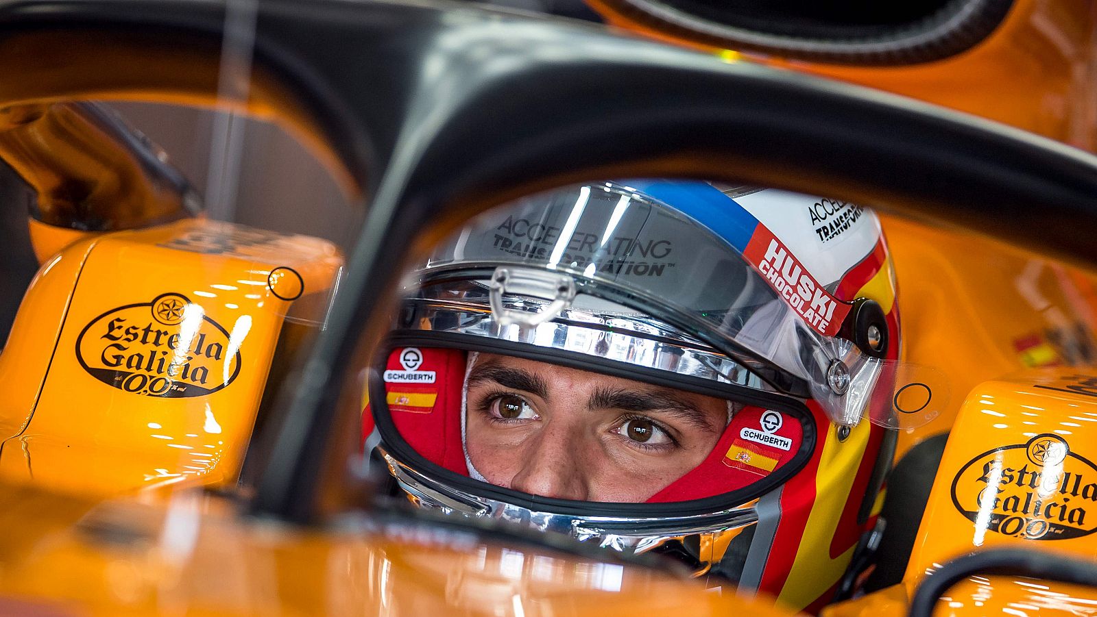 El piloto español de McLaren Carlos Sainz en los entrenamientos del Gran Premio de Australia de F1.