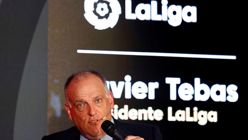 Tebas: "Estoy convencido de que la Liga podrá terminar"