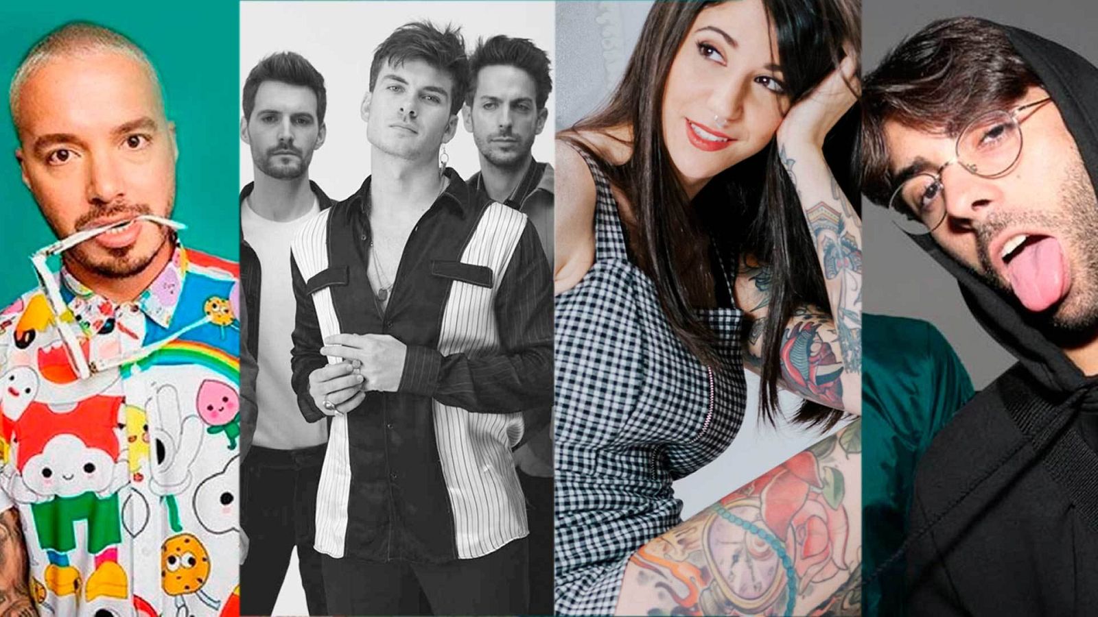 J Balvin, DVicio, Bely Basarte y Don Patricio.