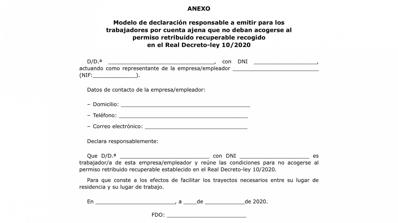 Este Es El Certificado Que Las Empresas Deberan Entregar A Sus