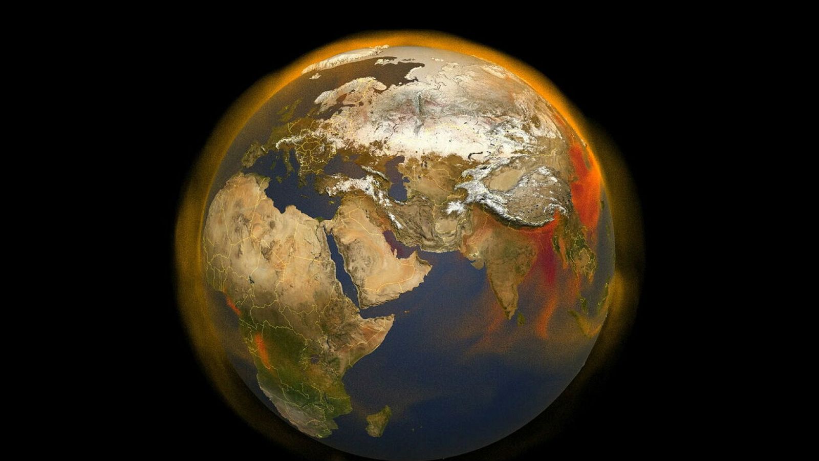Imagen de la Tierra desde el espacio.