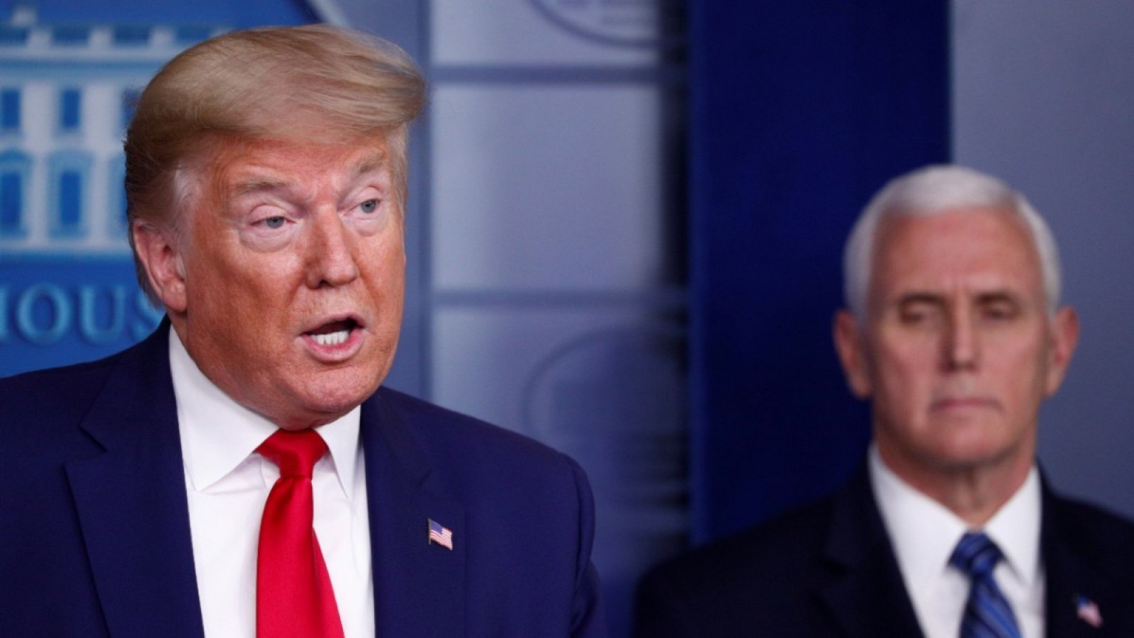 El presidente de Estados Unidos, Donald Trump, durante una rueda de prensa.