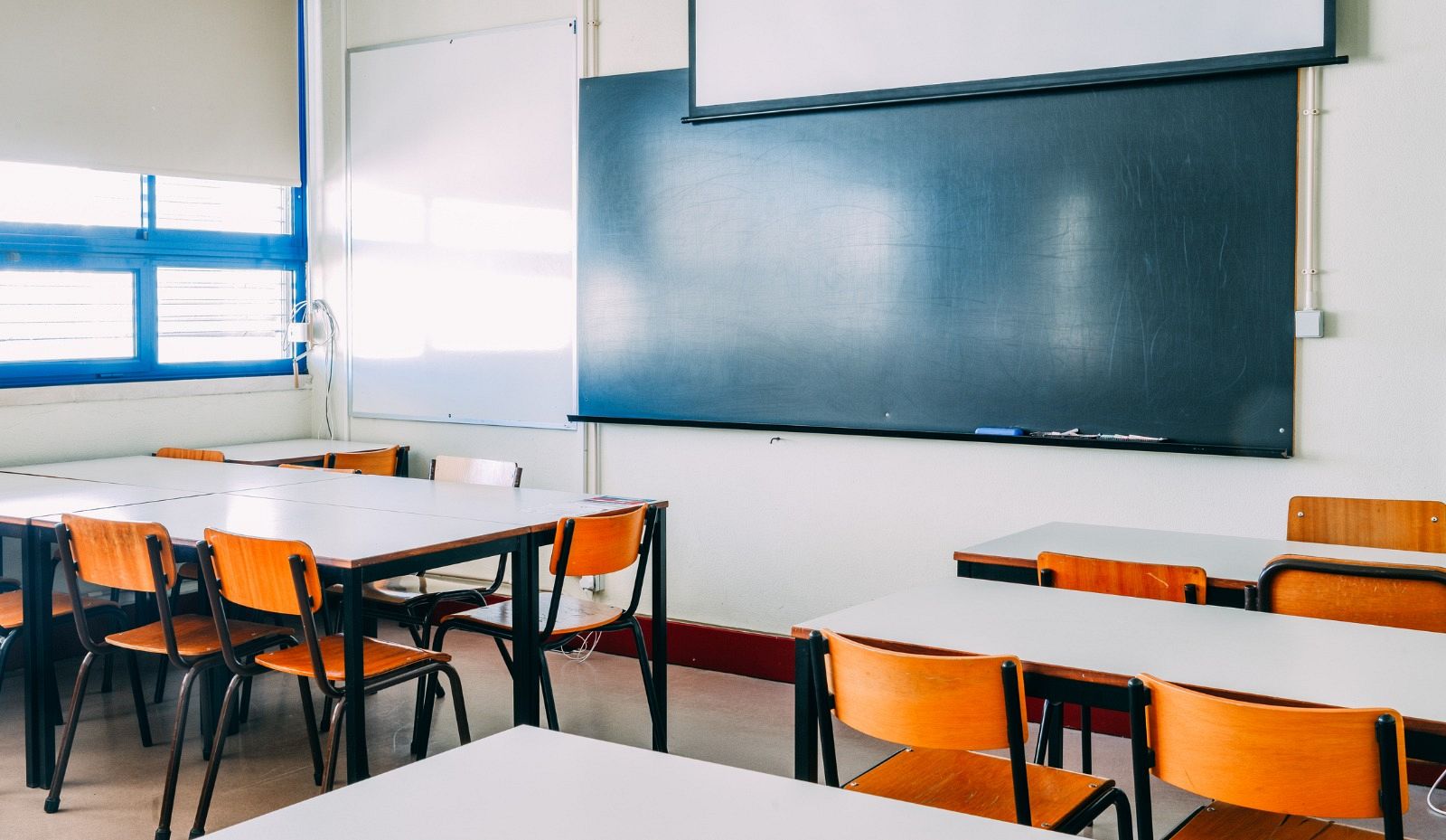 Interior de una aula de primaria.