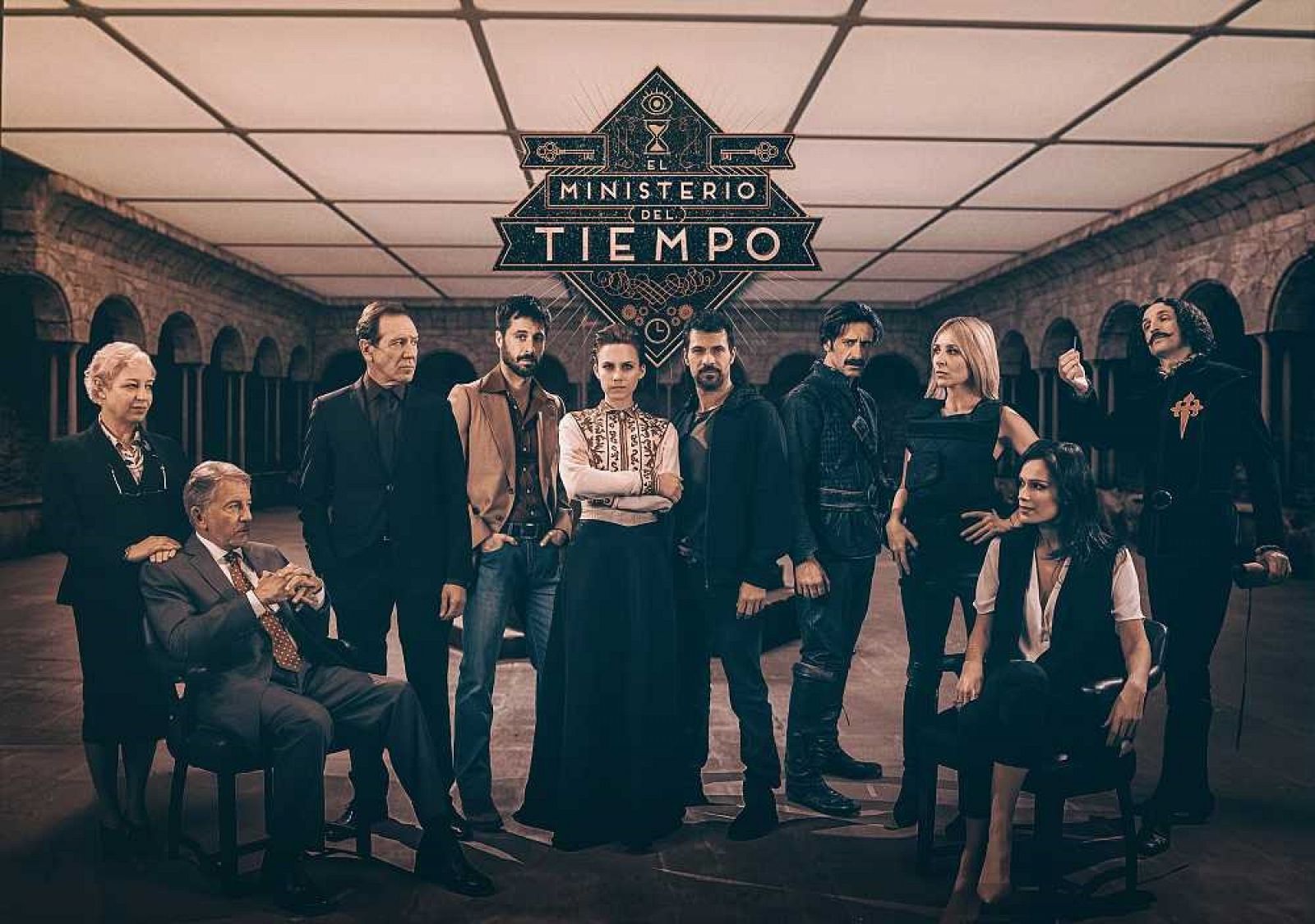 Cartel de la segunda temporada de El Ministerio del Tiempo