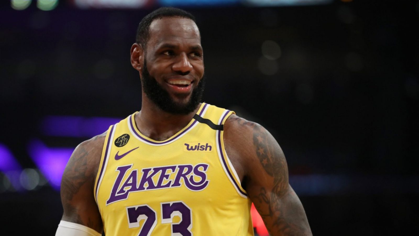 LeBron James durante el partido entre los Lakers y los 76ers  el pasado 3 de marzo de 2020.