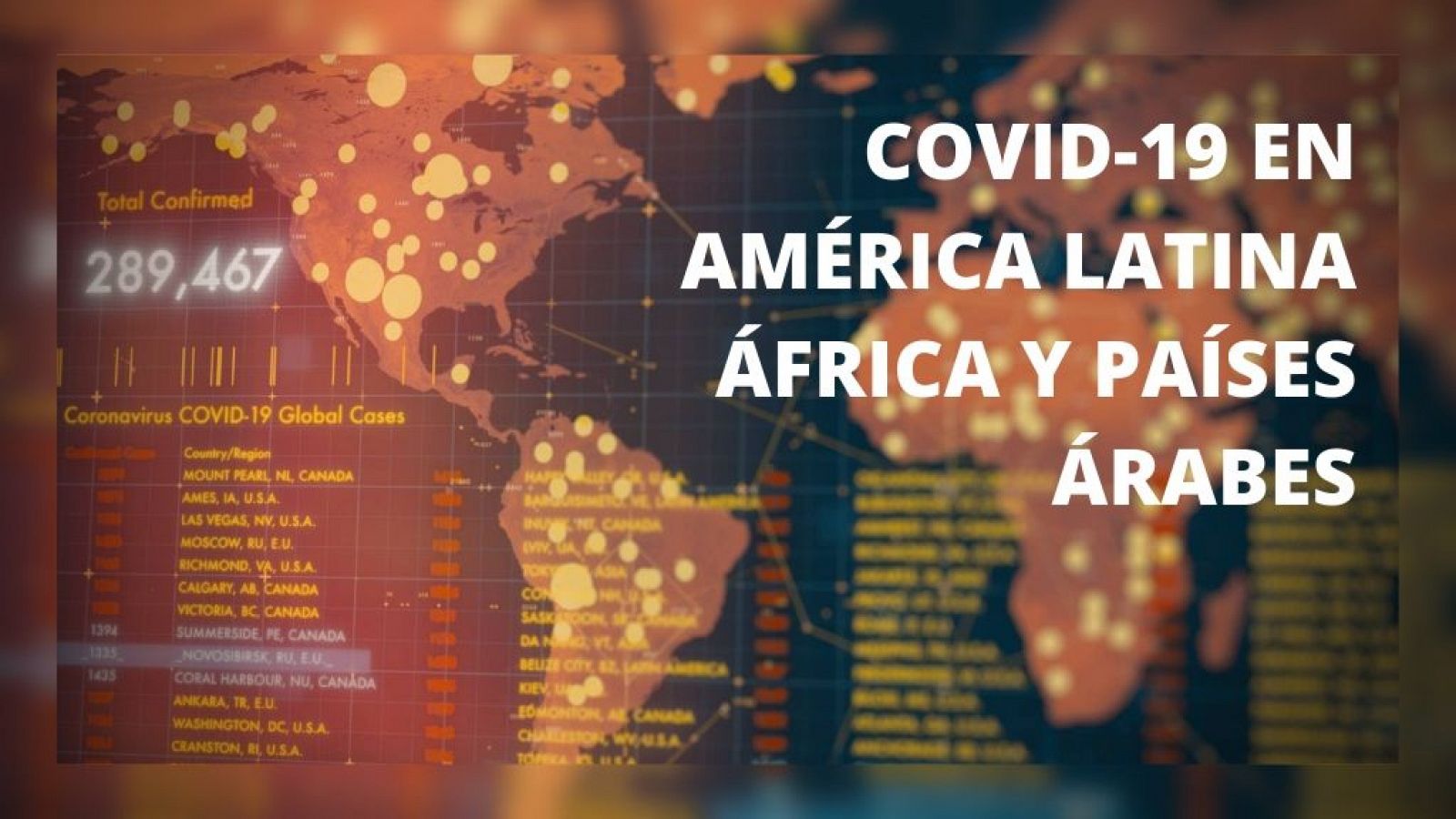 COVID-19 en América Latina, África y países árabes