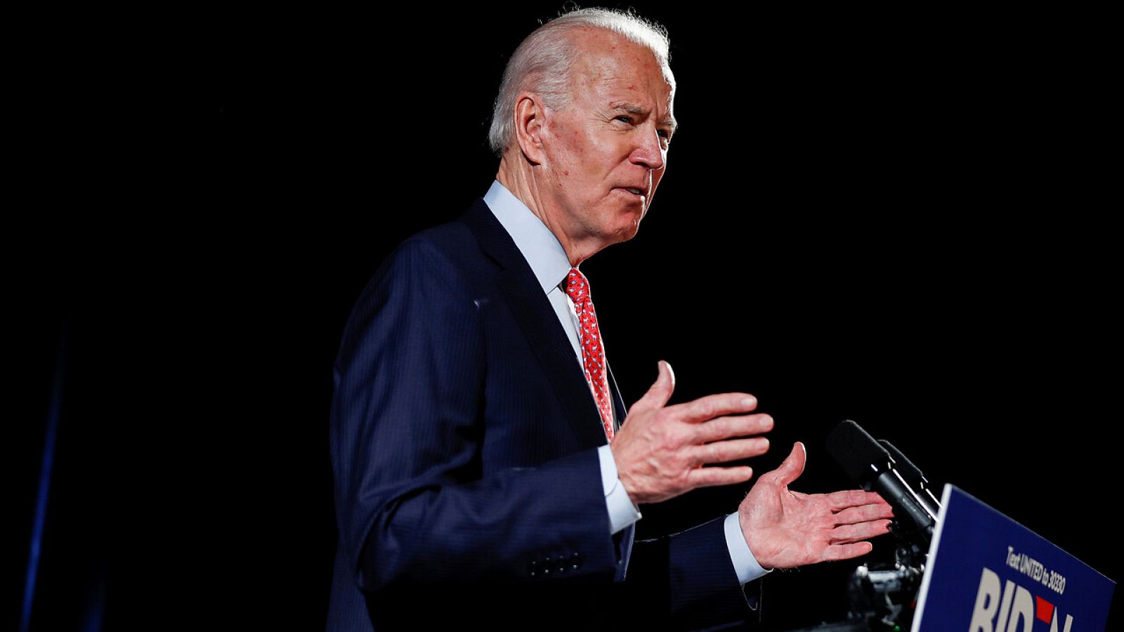 Joe Biden durante un evento en Delaware