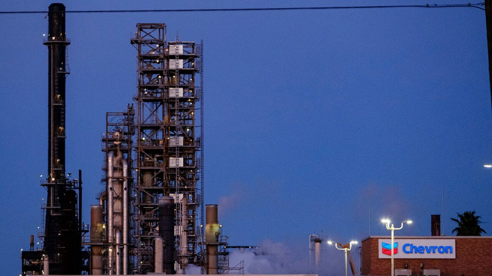 Vistas de una refinería de Chevron en Mississippi