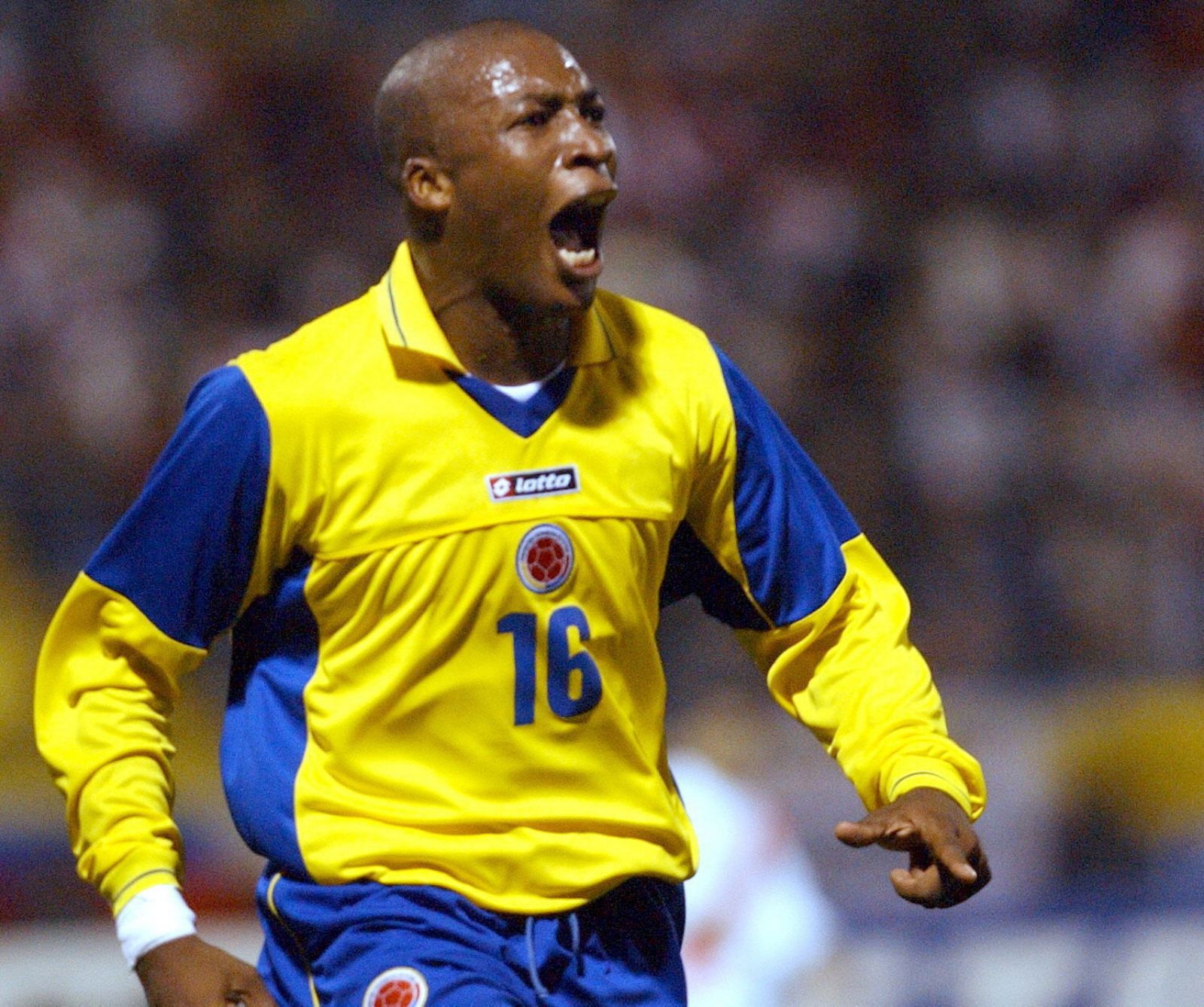 Imagen de archivo del exjugador colombiano Edwin Congo durante un partido de su selección.