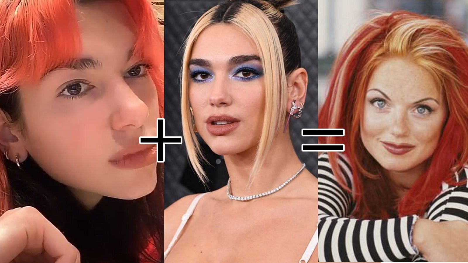 Dua Lipa anuncia en su Instagram que se ha teñido el pelo de negro y rojo