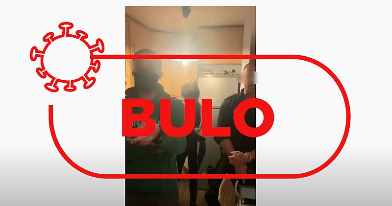 Imágenes del bulo sobre que la policía ha entrado en una vivienda por la cerolada