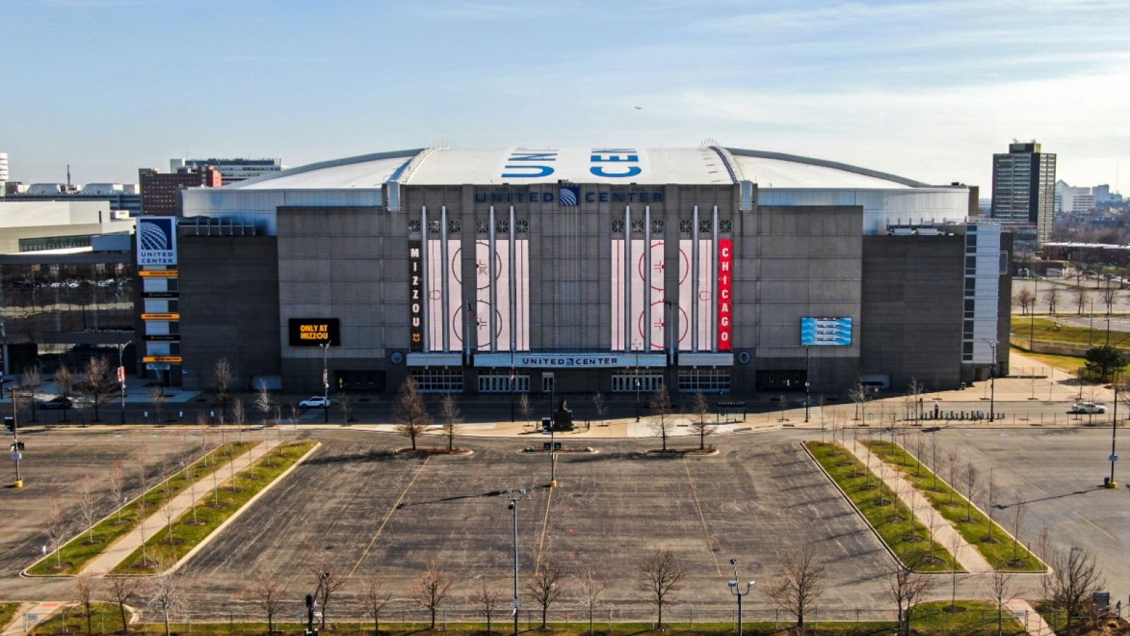 Imagen del United Center, sede de los Chicago Bulls.