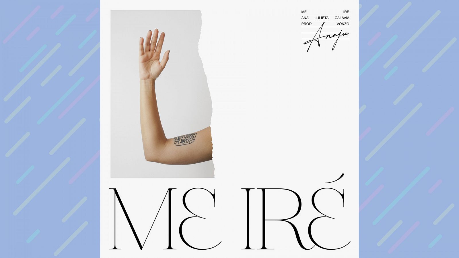 Portada del primer single de Anajú, "Me iré" 