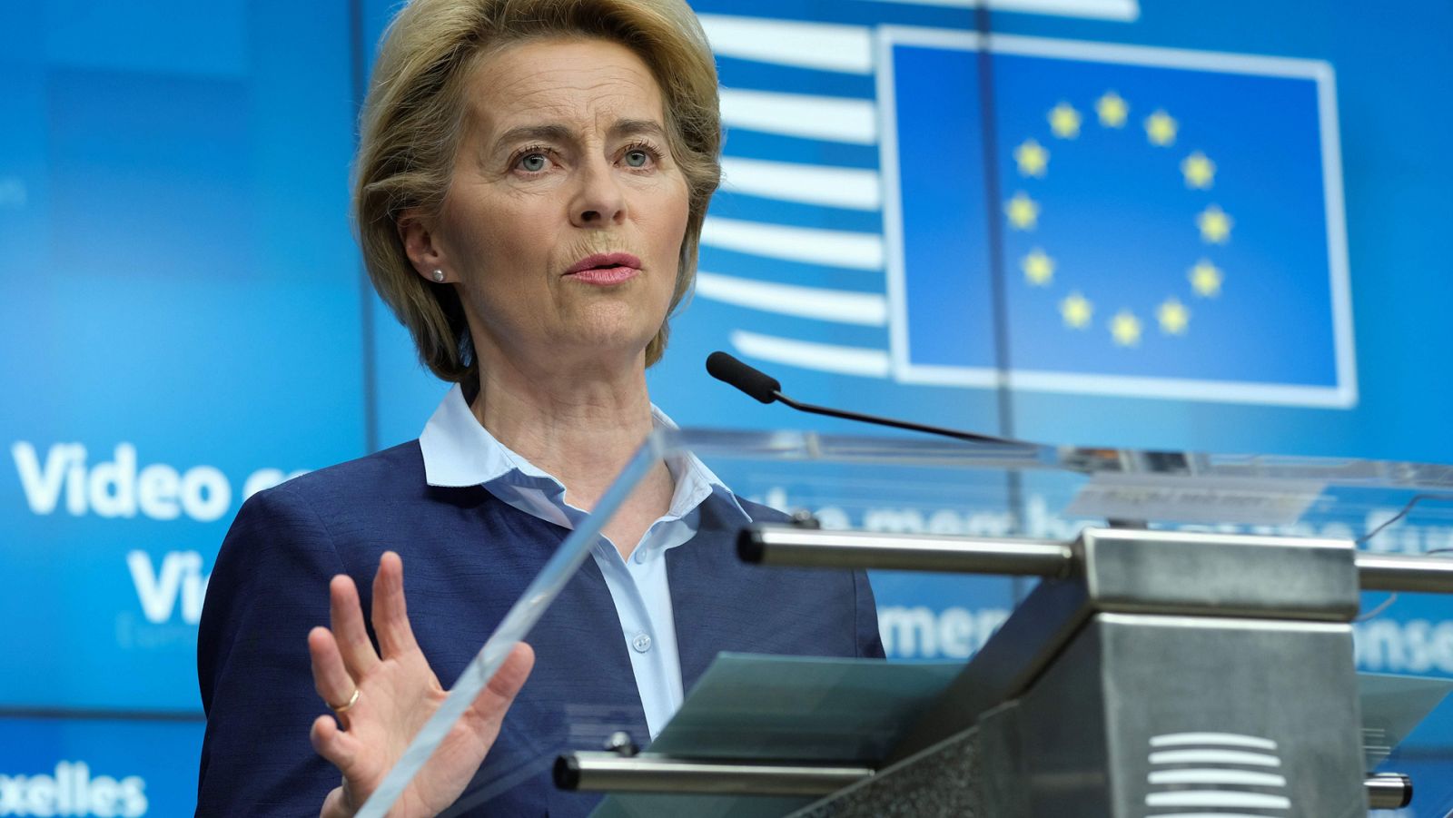 La presidenta de la Comisión Europea, Ursula von der Leyen