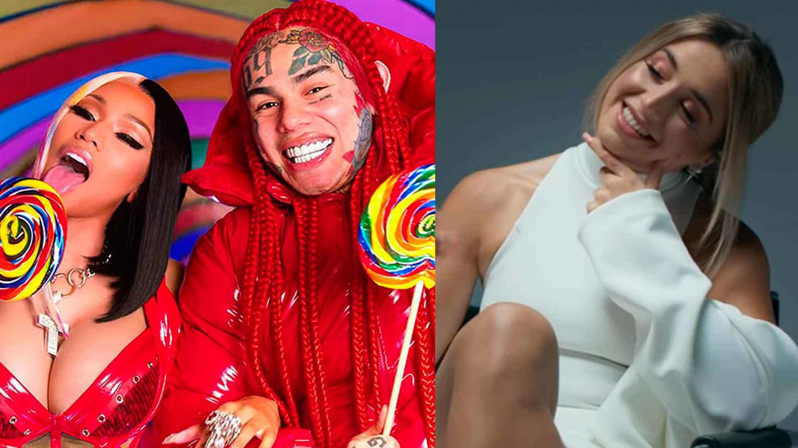 6ix9ine saca tema con Nicky Minaj y Lola Índigo arrasa con "Mala cara".