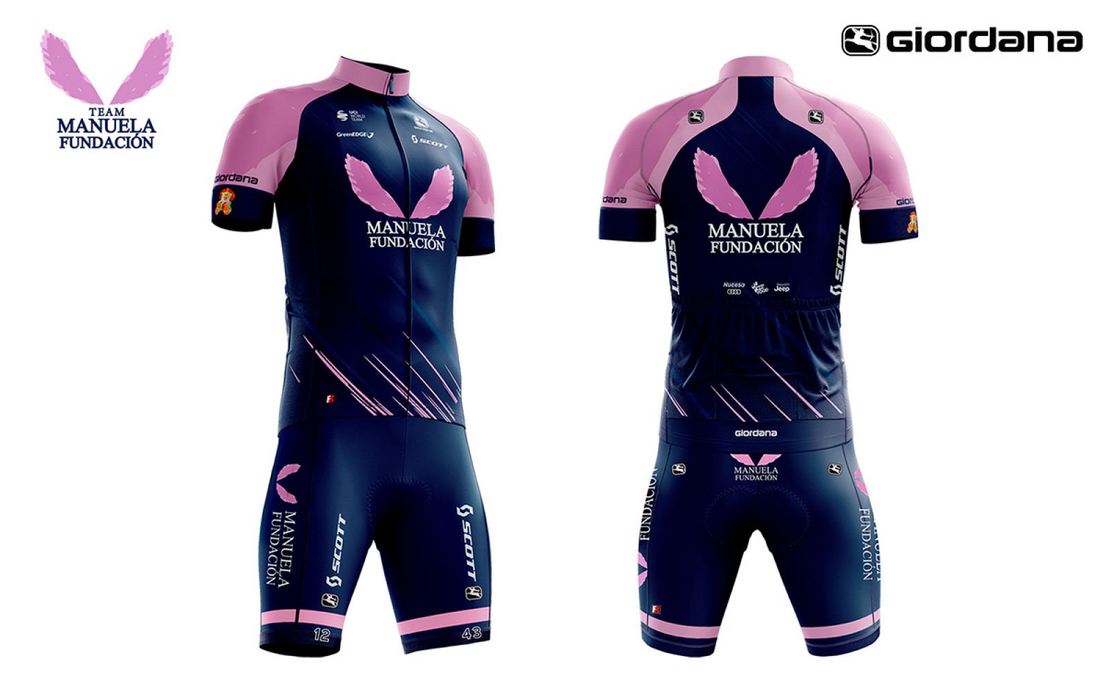 Maillot Team Manuela Fundation