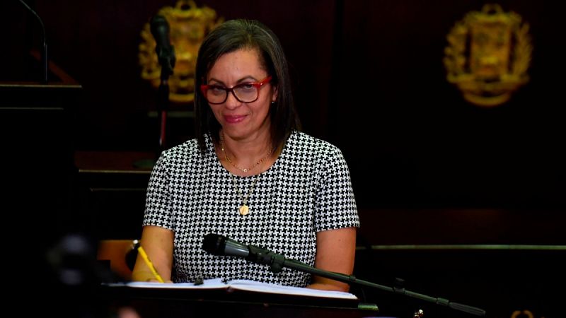 Una imagen de Indira Alfonzo,  nueva presidenta del Consejo Nacional Electoral de Venezuela.