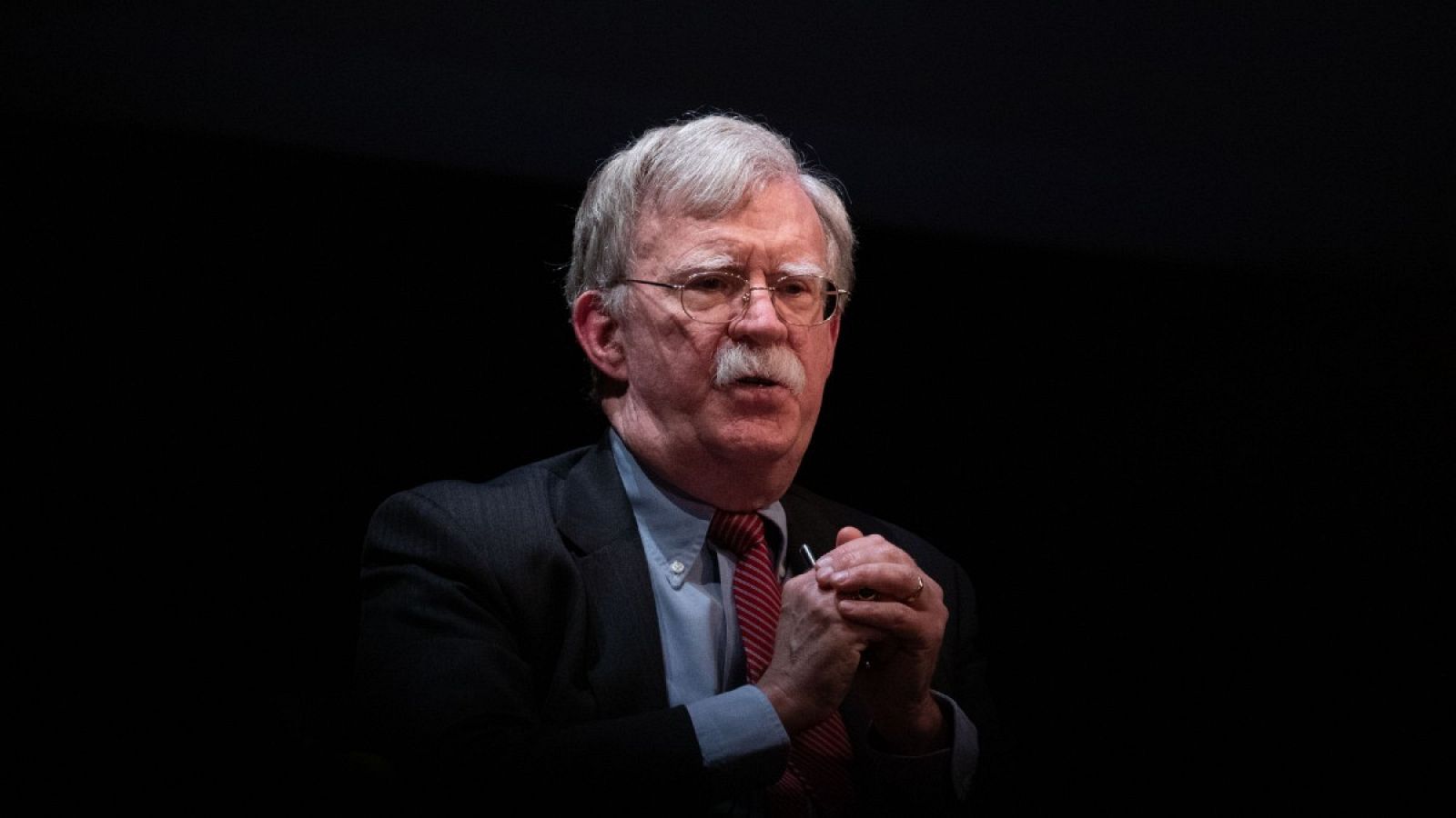 El exasesor de Seguridad Nacional de Trump, John Bolton, en un debate en Carolina del Norte a principios de año