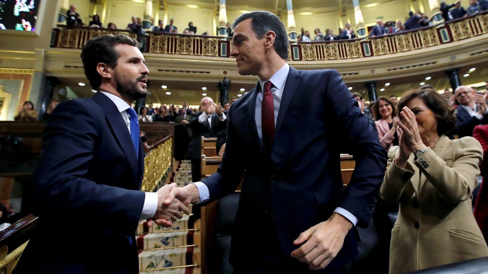 Pedro Sánchez y Pablo Casado