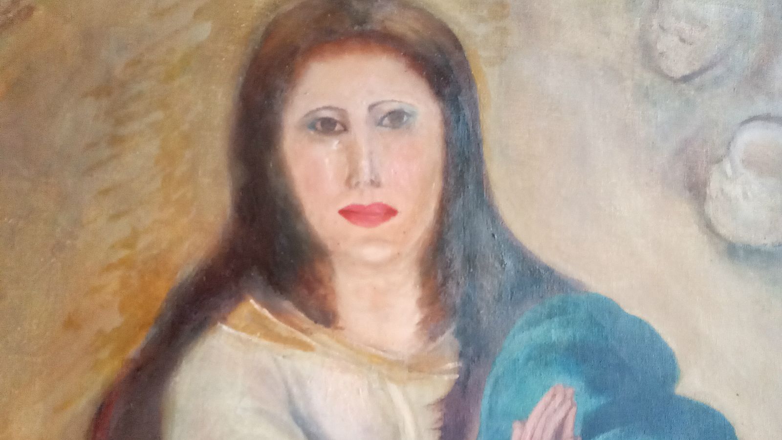Imagen de la copia de una de las famosas Inmaculadas de Murillo.