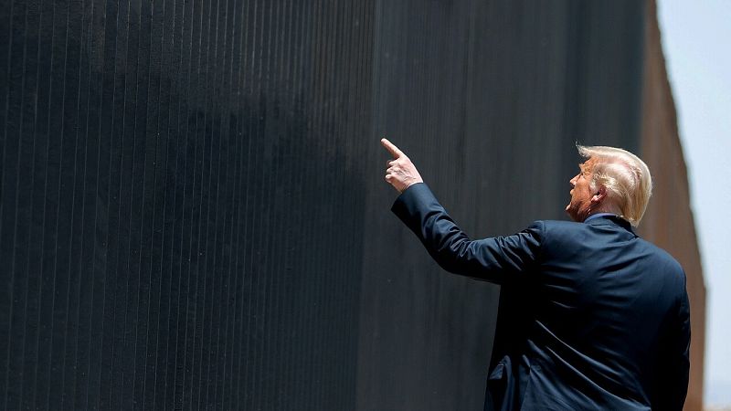 Trump participa este martes en una ceremonia conmemorativa de las 200 millas de muro fronterizo