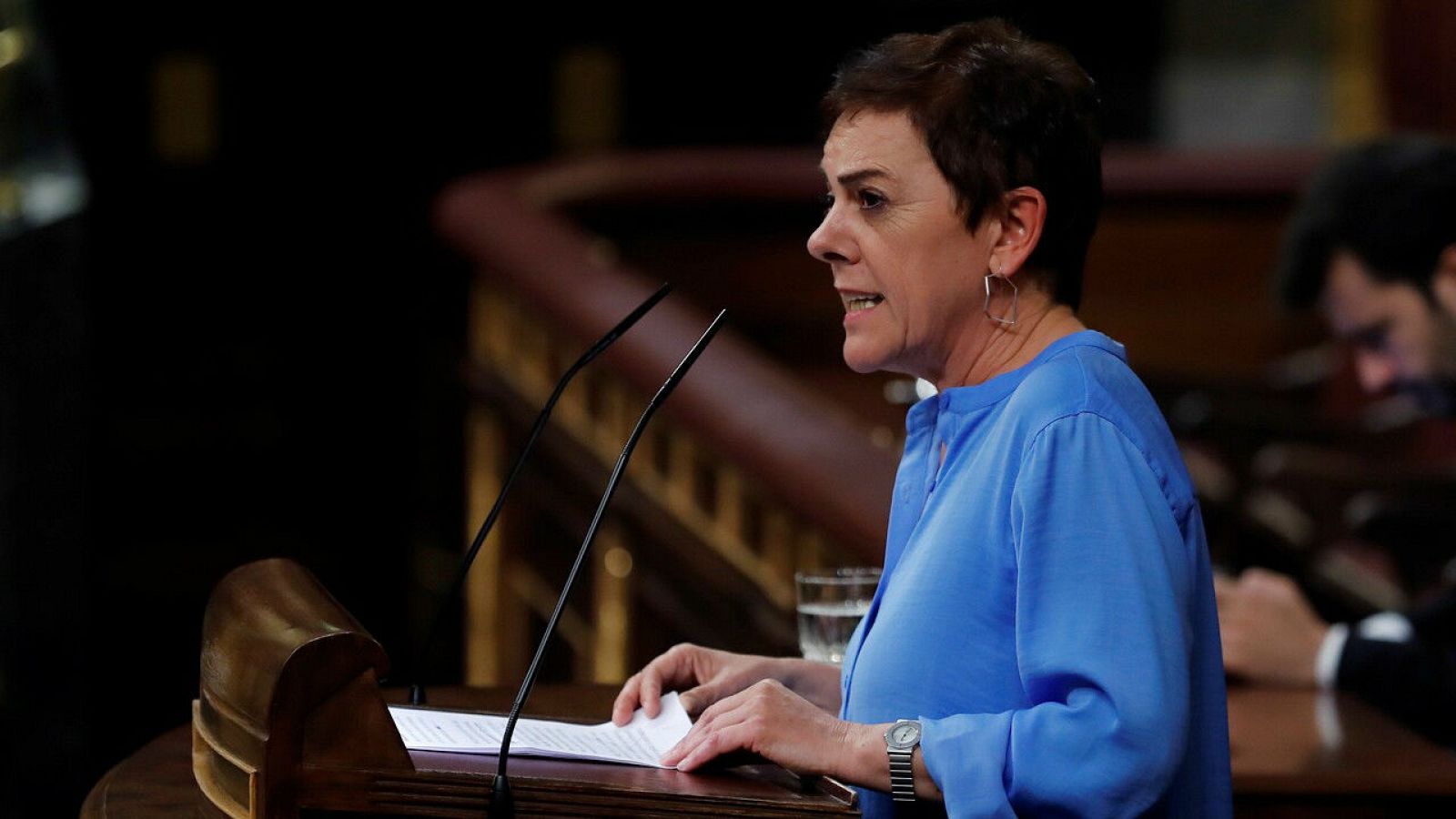 La diputada de EH Bildu, Mertxe Aizpurua, durante una intervención en el Congreso de los Diputados.