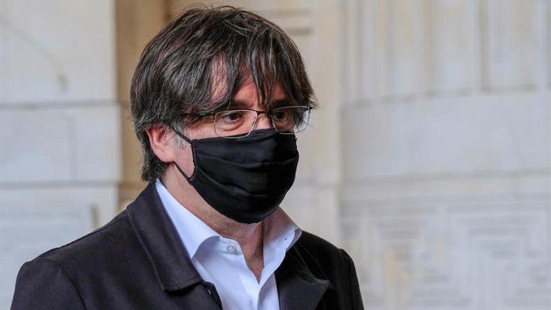 Carles Puigdemont acude al Palacio de Justicia de Bruselas (Bélgica)