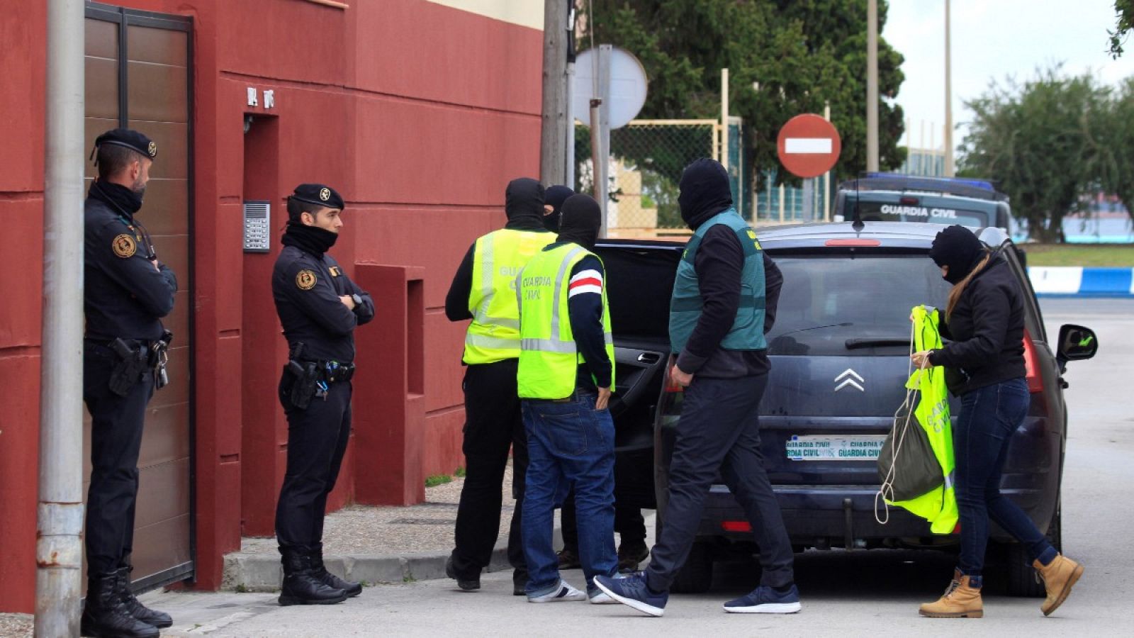 Imagen de archivo de una operación de la Guardia Civil contra el narcotráfico en la Línea de la Concepción, Cádiz