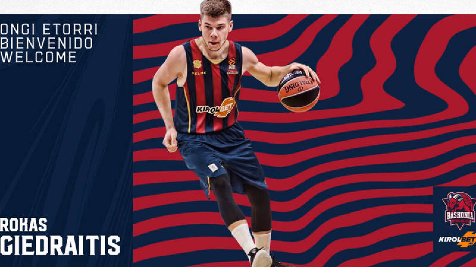 Imagen: Giedraitis, primer fichaje del Kirolbet Baskonia