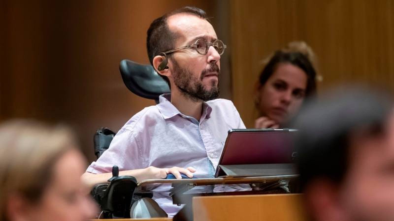 El portavoz de Unidas Podemos en el Congreso, Pablo Echenique