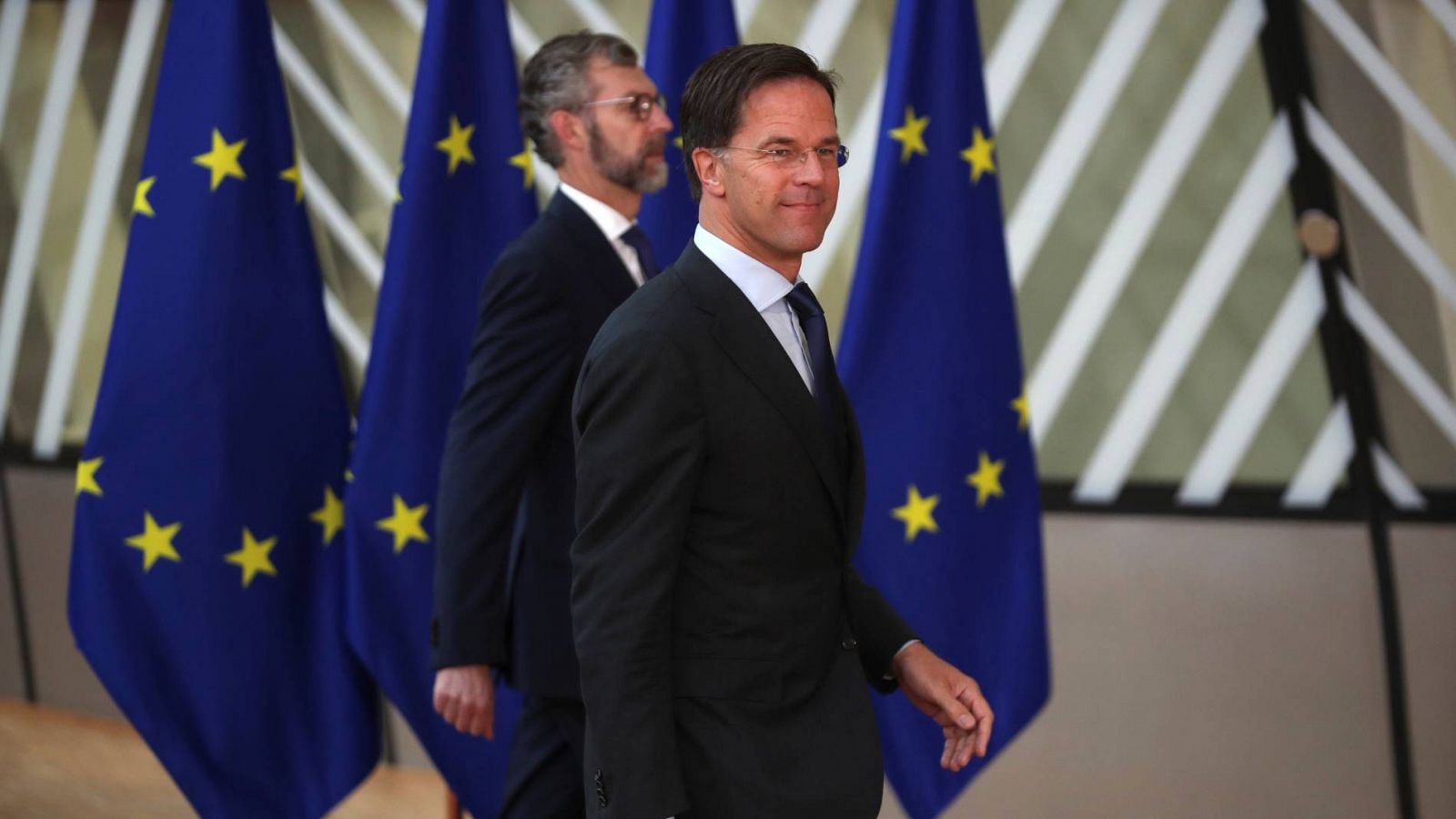 El primer ministro holandés, Mark Rutte, a su llegada a la cumbre europea