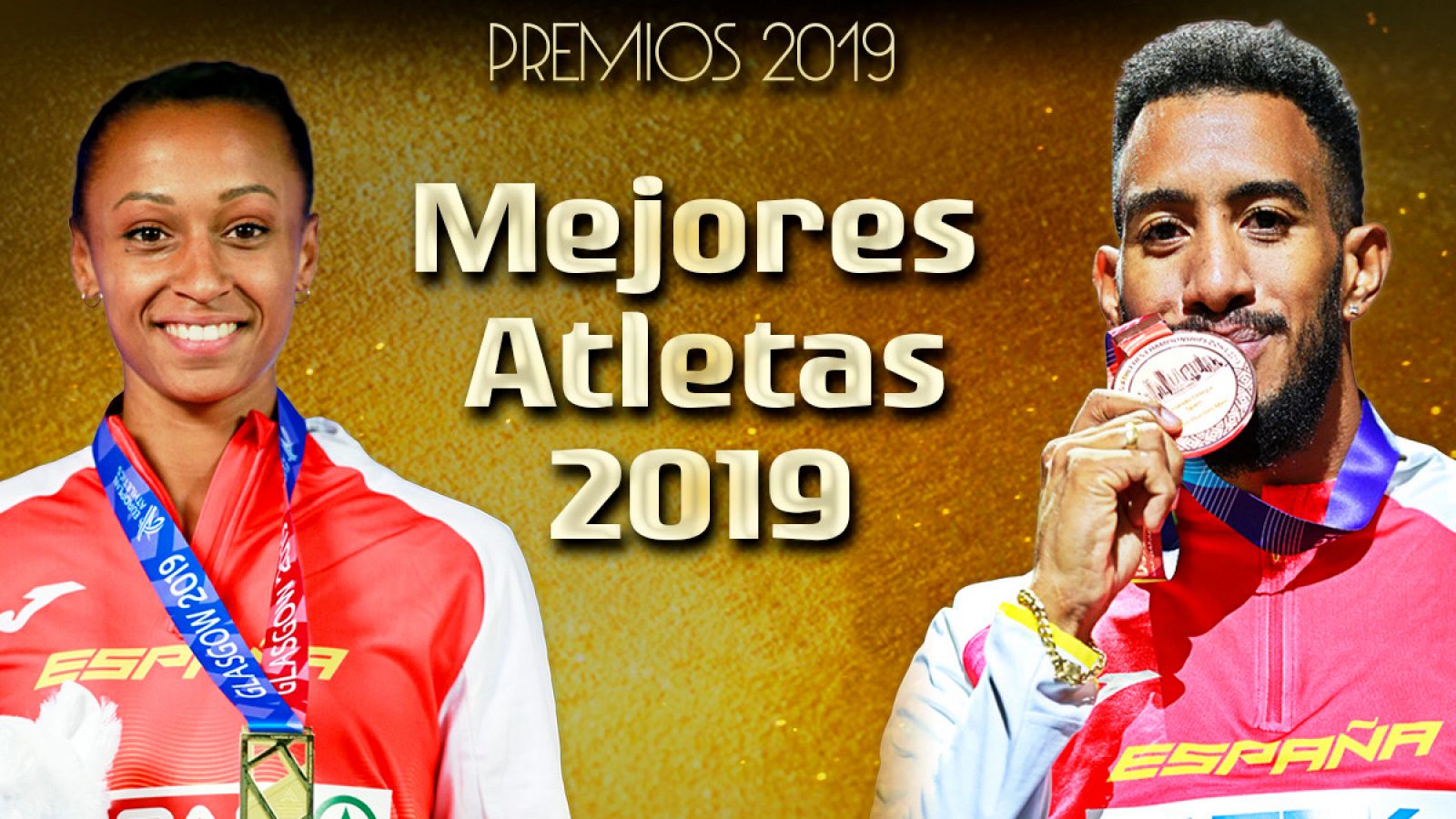 Ana Peleteiro (i) y Orlando Ortega (d), mejores atletas de 2019