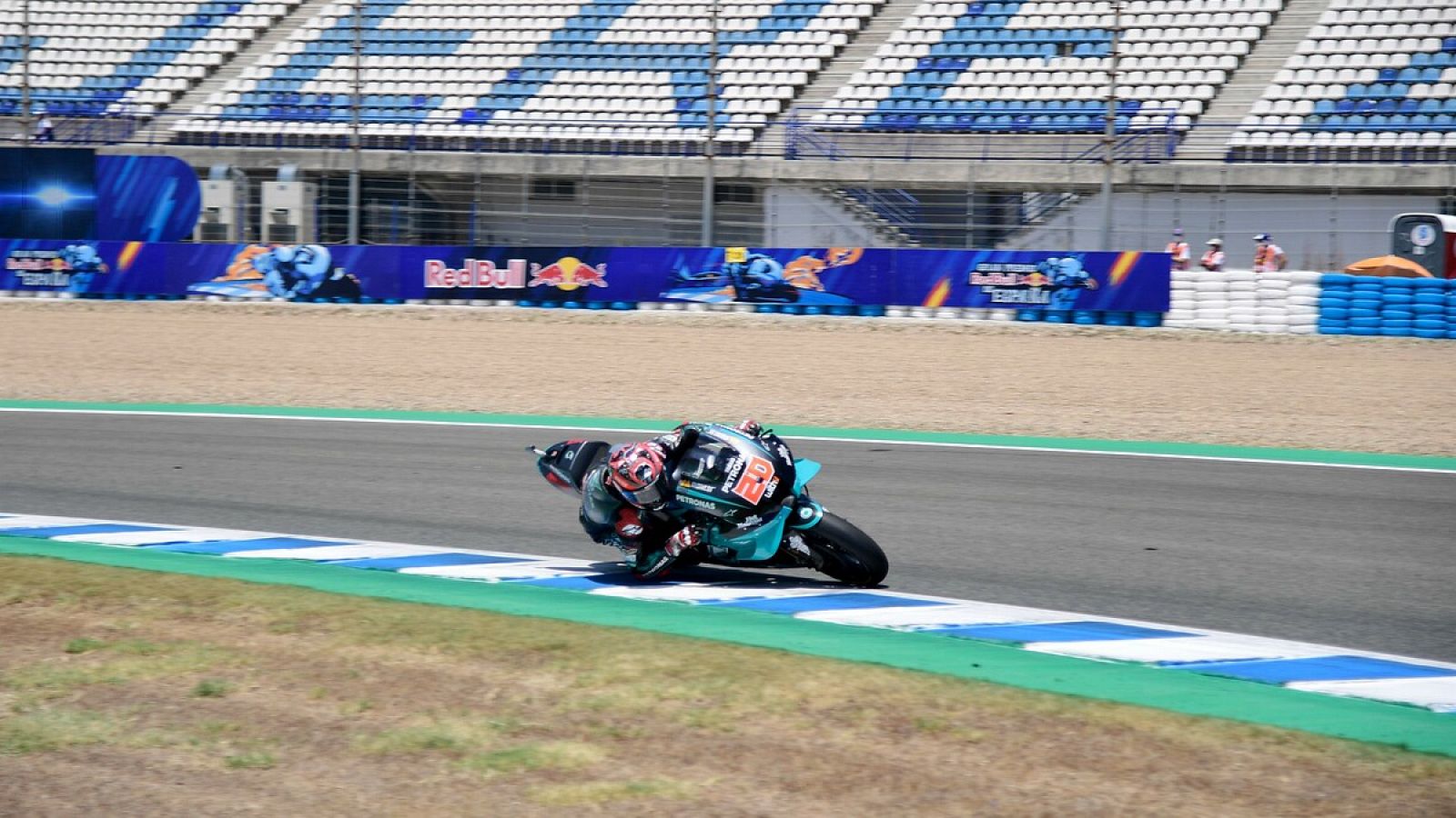 Imagen: Fabio Quartararo rueda en el circuito de Jerez