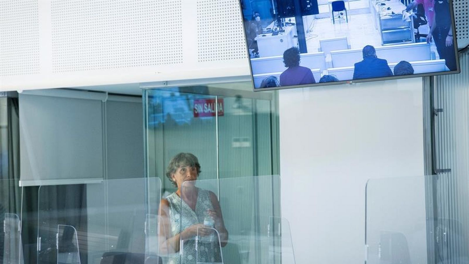 La histórica dirigente etarra Soledad Iparraguire, Anboto, durante el juicio en su contra celebrado en la Audiencia Nacional en Madrid