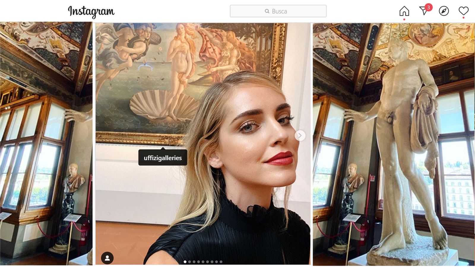  Chiara Ferragni, comparada con la Venus de Botticelli