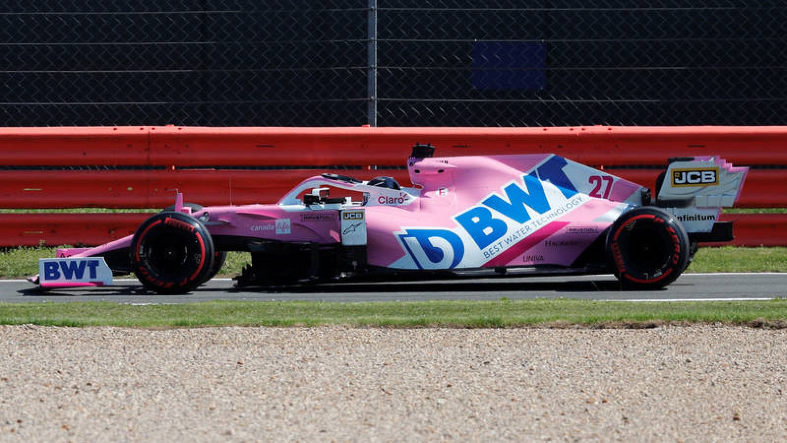 Nico Hulkenberg, en los entrenamientos en Silverstone