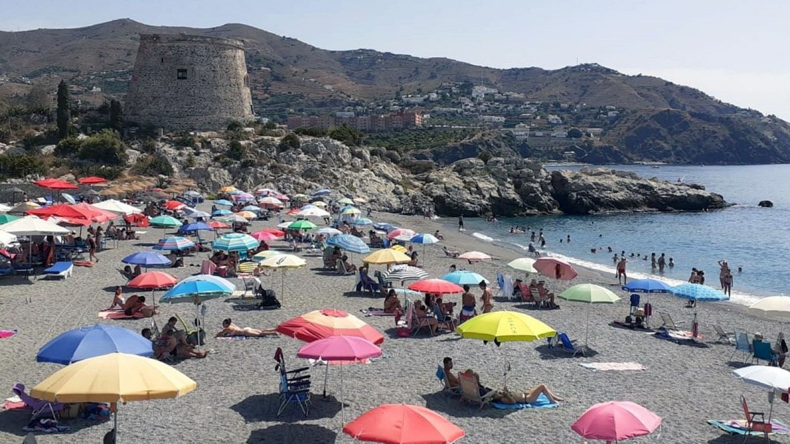 Playa de Motril (Granada) este sábado o de agosto