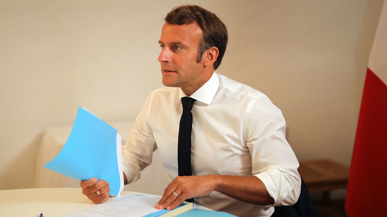 El presidente francés, Enmanuel Macron, en una imagen de archivo. 