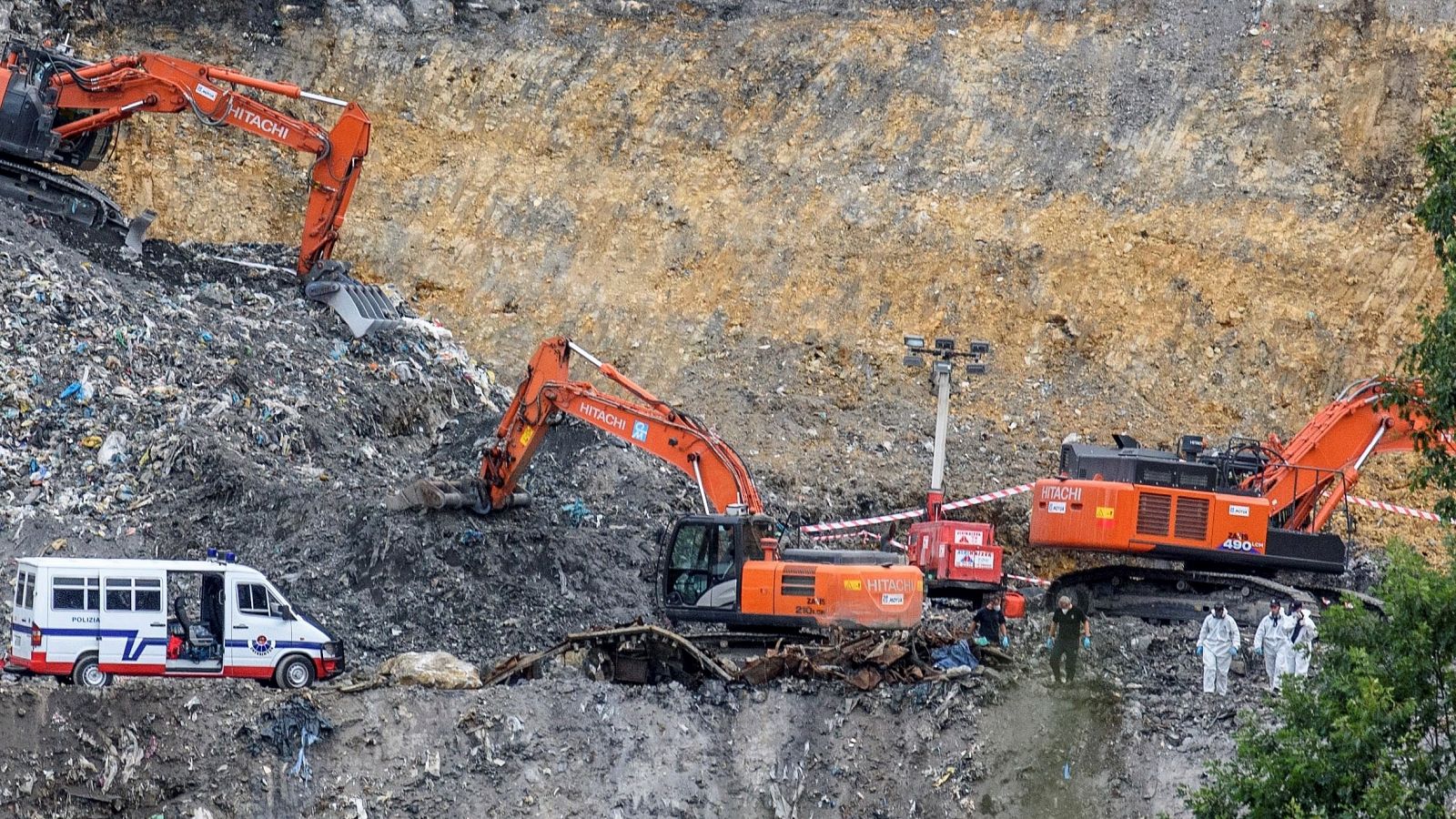 Imagen del vertedero de Zaldibar (Bizkaia)