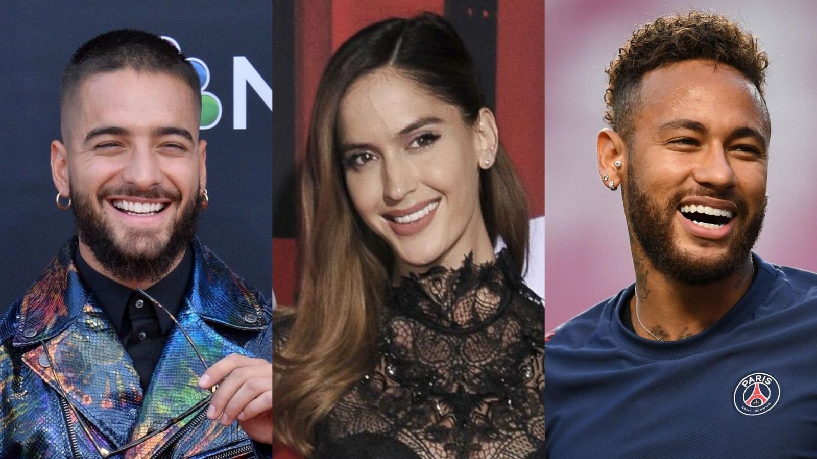 Maluma, Natalia Barulich y Neymar