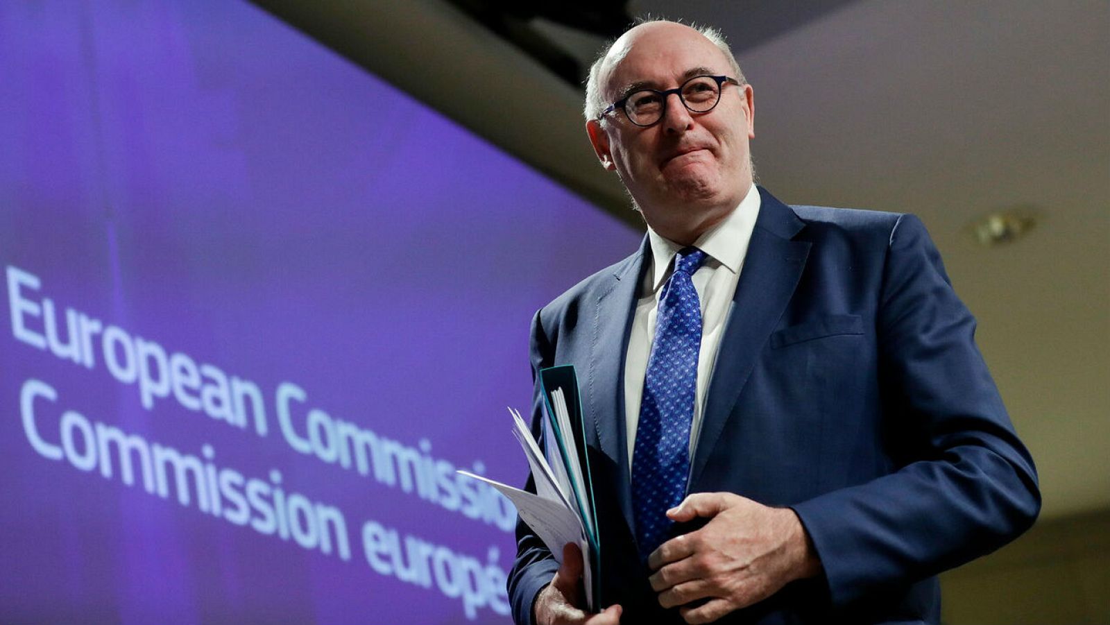 El hasta ahora comisario europeo de Agricultura y Desarrollo Rural, el irlandés Phil Hogan, en una imagen de archivo. 